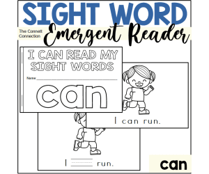 Sight Word Emergent Reader: can