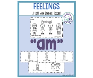 Sight Word Emergent Reader: Feelings Printable Booklet | "am" sight word