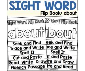 Sight Word Flip Book: about