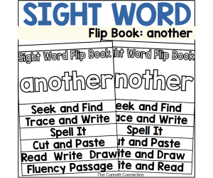 Sight Word Flip Book: another