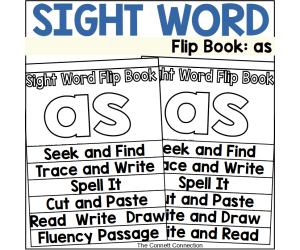 Sight Word Flip Book: as