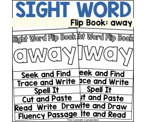 Sight Word Flip Book: away