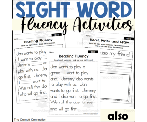 Sight Word Fluency Packet - also