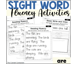 Sight Word Fluency Packet - are