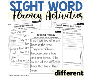 Sight Word Fluency Packet - different