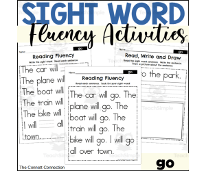 Sight Word Fluency Packet - go