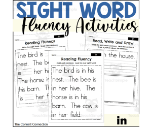 Sight Word Fluency Packet - in