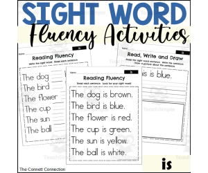 Sight Word Fluency Packet - is