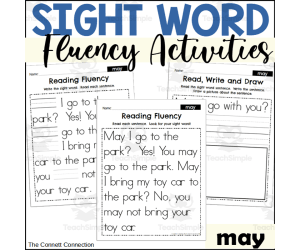 Sight Word Fluency Packet - may