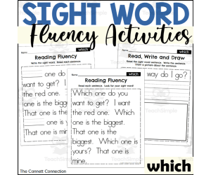 Sight Word Fluency Packet - which