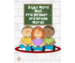 Sight Word Wall | Pre-Primer 3rd Grade Words