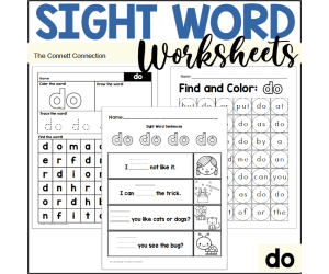 Sight Word Worksheets: do