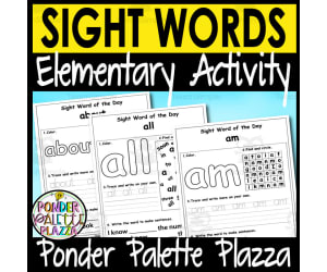 Sight Words  Activity -  Word of the Day