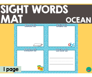 Sight Words Mat - Ocean
