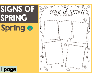 Signs of Spring Draw & Tell