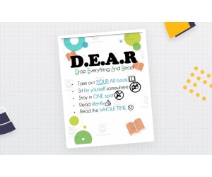 Silent Reading D.E.A.R. Poster