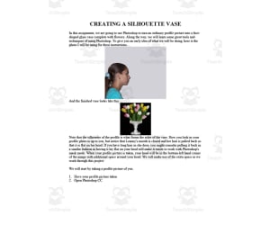 Silhouette Vase Photoshop Activity