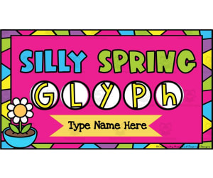Silly Spring Glyph Activity