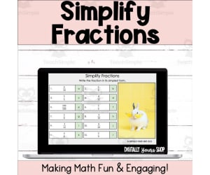 Simplify Fractions - Fractions in Simplest Form - Self-Checking Activity