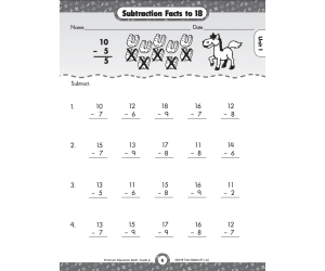 Single and 2-Digit Addition, and Subtraction Printable Workbook for Grade 2