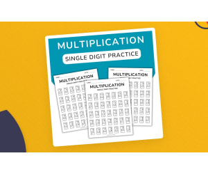 Single-Digit Multiplication Worksheets – 175 Problems