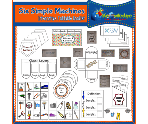 Six Simple Machines Interactive Foldable Booklets - EBOOK