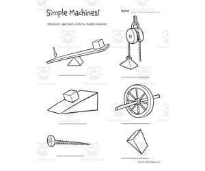 Six Simple Machines Worksheets