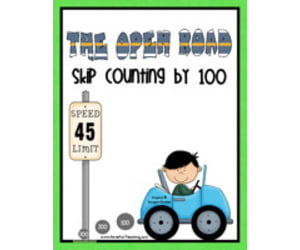 Skip Counting by 100's Road Activity