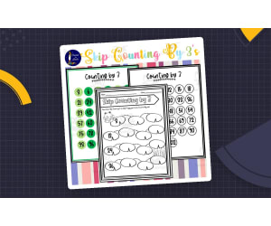 Skip Counting by 3's Worksheets