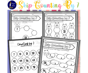 Skip Counting by 7 Worksheets