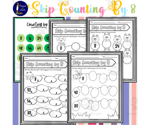 Skip Counting by 8 Worksheets