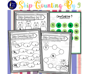Skip Counting by 9 Worksheets