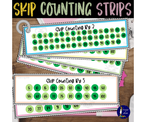 Skip Counting Strips