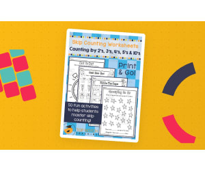 Skip Counting Worksheets - Set 1