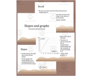 Slopes and Graphs Editable PowerPoint 8.EE.B.6