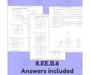 Slopes and Graphs Worksheet