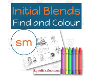 SM Beginning Blends Worksheets / Phonemic Awareness Activities