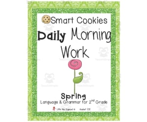 Smart Cookies Daily Morning Work | Spring Language and Grammar