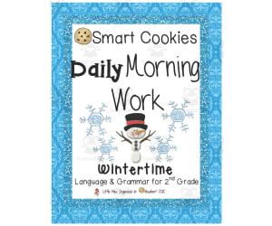 Smart Cookies Daily Morning Work | Wintertime Language and Grammar