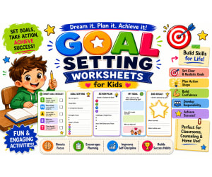 SMART Goals and Motivation Activities | Goal Setting Worksheets