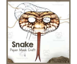 Snake | Paper Mask | Printable Craft