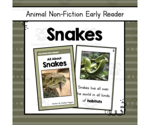Snakes Early Reader Nonfiction Book