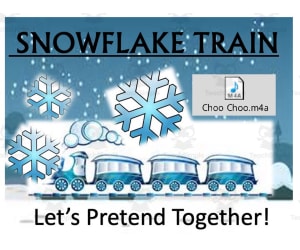 Snowflake Train Winter Music Activity