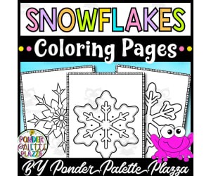 Snowflakes Coloring Pages - Set 1