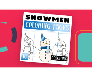 Snowman Coloring Pages Worksheet Activity For Morning Work