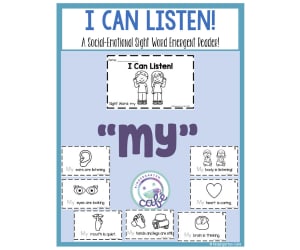 Social-Emotional Emergent Reader: I Can Listen Printable Booklet