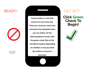 Social Media Dos and Don'ts Boom Cards