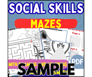 Social Skills Maze: 1 Page Sample (PDF)