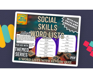 Social Skills Word List Posters (PDF)