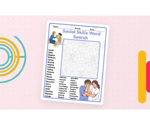 Social Skills Word Search – Grades 2-5 Vocabulary